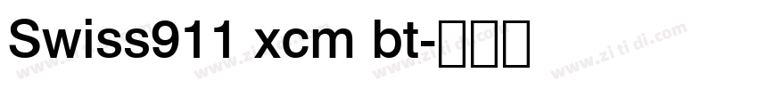 Swiss911 xcm bt字体转换